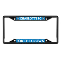 Wholesale-Charlotte FC SLOGAN: FOR THE CROWN Lic Plt Frame S/S