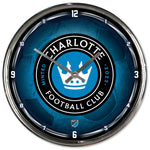 Wholesale-Charlotte FC SOCCER BALL Chrome Clock