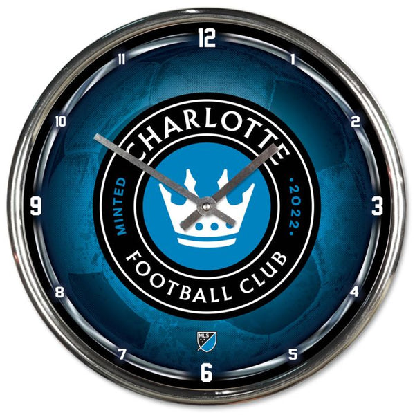 Wholesale-Charlotte FC SOCCER BALL Chrome Clock