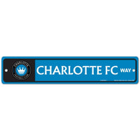 Wholesale-Charlotte FC Street / Zone Sign 3.75" x 19"