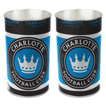 Wholesale-Charlotte FC Wastebasket - tapered 15"H