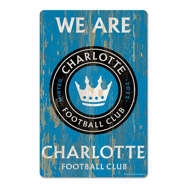 Wholesale-Charlotte FC Wood Sign 11" x 17" 1/4" thick