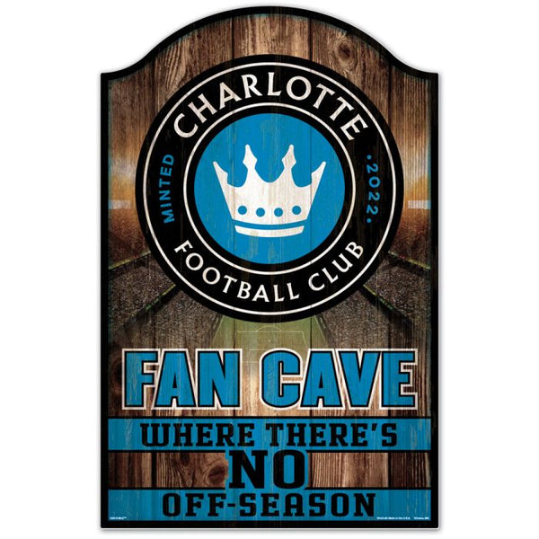 Wholesale-Charlotte FC Wood Sign 11" x 17" 1/4" thick