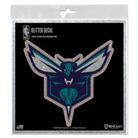 Wholesale-Charlotte Hornets Decal Glitter 6" x 6"