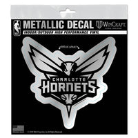 Wholesale-Charlotte Hornets Decal Metallic 6" x 6"