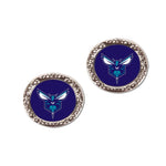 Wholesale-Charlotte Hornets Earrings Jewelry Carded Round