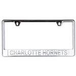 Wholesale-Charlotte Hornets FROST Lic Plate Frame B/O Printed