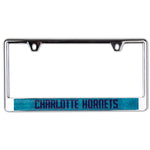 Wholesale-Charlotte Hornets GLITTER Lic Plate Frame B/O Printed