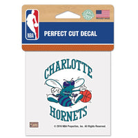 Wholesale-Charlotte Hornets / Hardwoods Hardwoods Perfect Cut Color Decal 4" x 4"