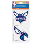 Wholesale-Charlotte Hornets Perfect Cut Decal set of two 4"x4"