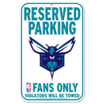 Wholesale-Charlotte Hornets Reserved Parking Plastic Sign 11" x 17"