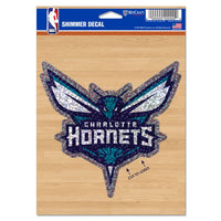 Wholesale-Charlotte Hornets Shimmer Decals 5" x 7"