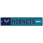 Wholesale-Charlotte Hornets Street / Zone Sign 3.75" X 19"