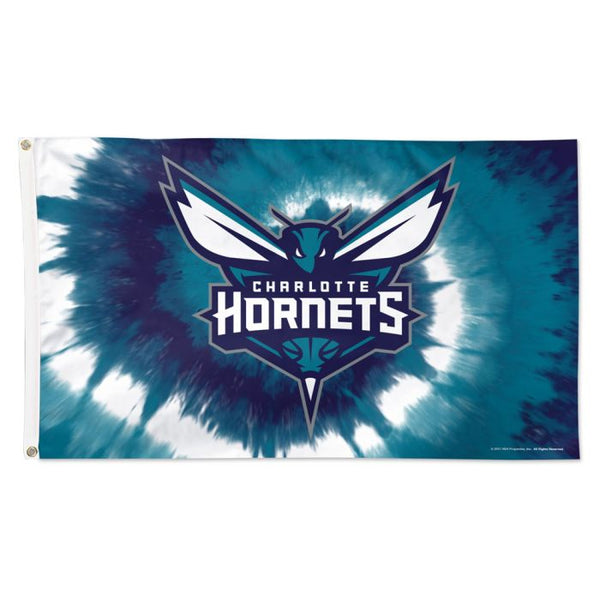 Wholesale-Charlotte Hornets TDYE Flag - Deluxe 3' X 5'