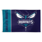 Wholesale-Charlotte Hornets TEAM BLOCK Flag - Deluxe 3' X 5'