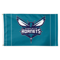 Wholesale-Charlotte Hornets VERTICAL STRIPES Flag - Deluxe 3' X 5'