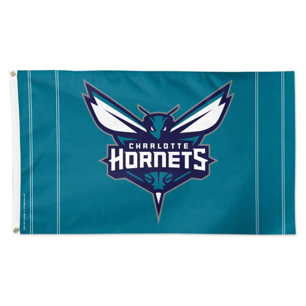 Wholesale-Charlotte Hornets VERTICAL STRIPES Flag - Deluxe 3' X 5'