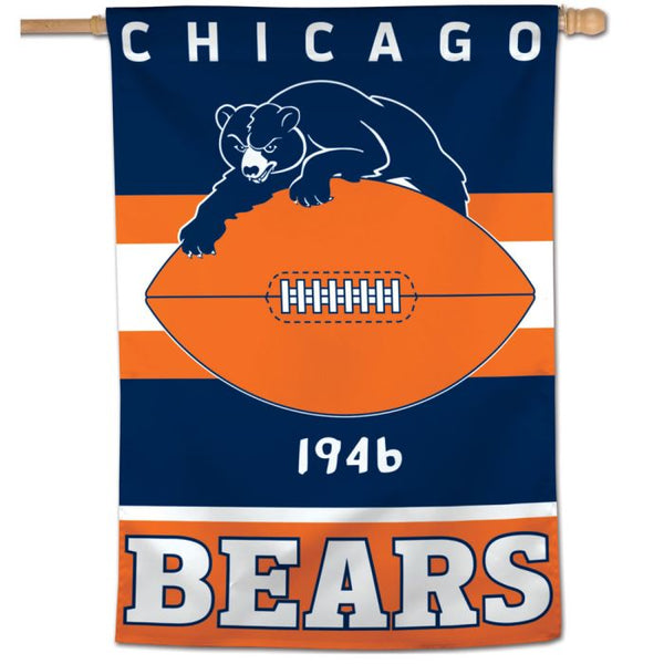 Wholesale-Chicago Bears / Classic Logo Retro Vertical Flag 28" x 40"