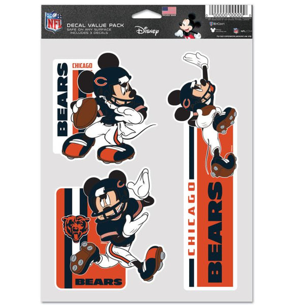 Wholesale-Chicago Bears / Disney Mickey Mouse Multi Use 3 Fan Pack