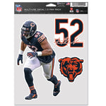 Wholesale-Chicago Bears Multi Use 3 Fan Pack Khalil Mack