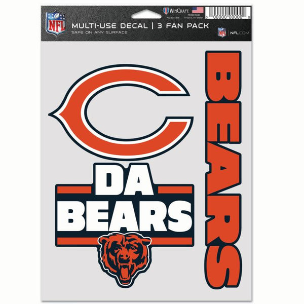 Wholesale-Chicago Bears Multi Use 3 Fan Pack