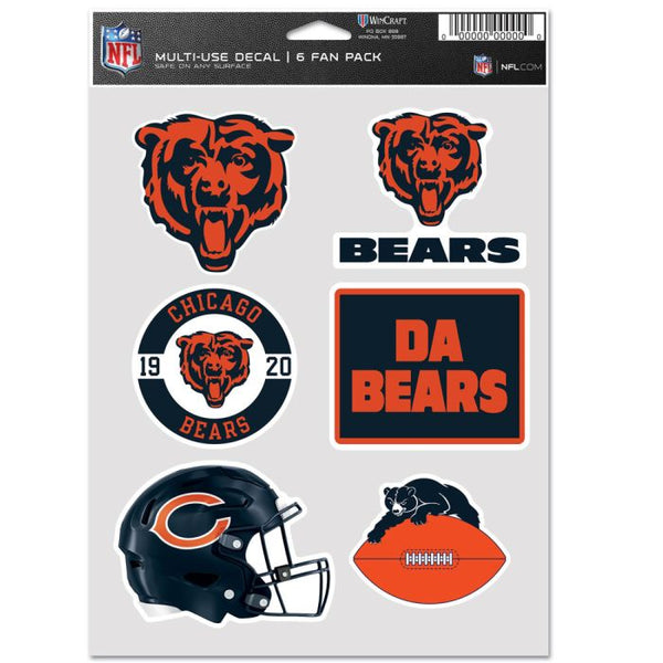 Wholesale-Chicago Bears Multi Use 6 Fan Pack