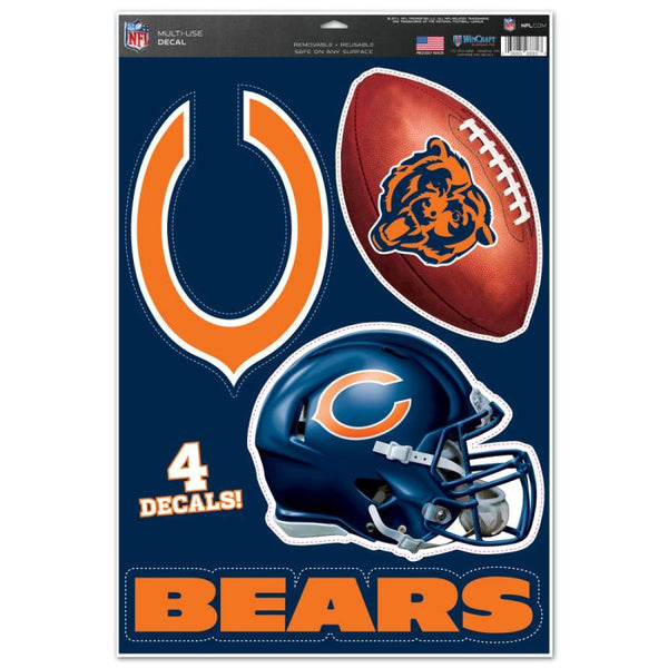 Wholesale-Chicago Bears Multi-Use Decal 11" x 17"