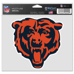 Wholesale-Chicago Bears Multi-Use Decal -Clear Bckrgd 5" x 6"