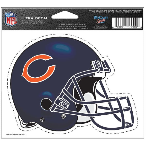 Wholesale-Chicago Bears Multi-Use Decal -Clear Bckrgd 5" x 6"