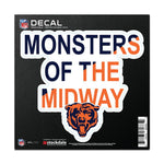 Wholesale-Chicago Bears SLOGAN All Surface Decal 6" x 6"
