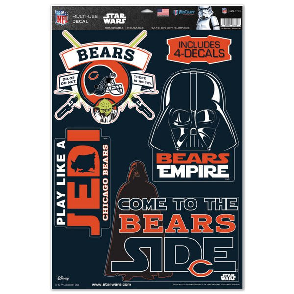 Wholesale-Chicago Bears / Star Wars Star Wars Multi-Use Decal 11" x 17"