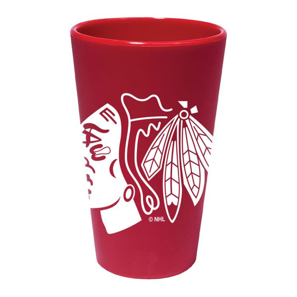 Wholesale-Chicago Blackhawks 16 oz Silicone Pint Glass