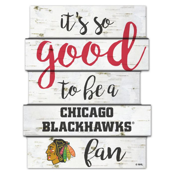 Wholesale-Chicago Blackhawks BIRCH Wood Sign 11"X14"