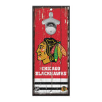 Wholesale-Chicago Blackhawks Bottle Opener Sign 5x11