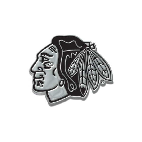 Wholesale-Chicago Blackhawks Chrome Free Form Auto Emblem