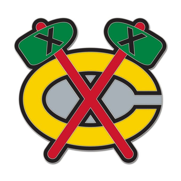 Wholesale-Chicago Blackhawks Collector Enamel Pin Jewelry Card
