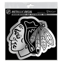 Wholesale-Chicago Blackhawks Decal Metallic 6" x 6"