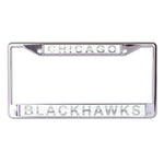 Wholesale-Chicago Blackhawks FROST Lic Plt Frame S/L Printed