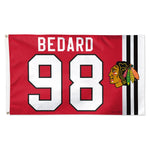 Wholesale-Chicago Blackhawks Flag - Deluxe 3' X 5' Connor Bedard