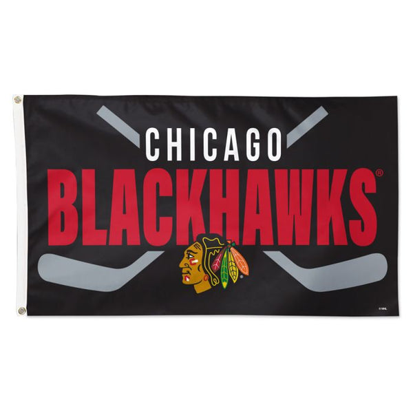 Wholesale-Chicago Blackhawks Flag - Deluxe 3' X 5'