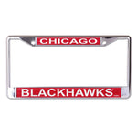 Wholesale-Chicago Blackhawks GLITTER Lic Plt Frame S/L Printed