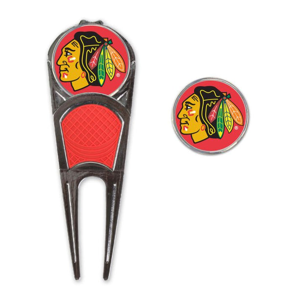 Wholesale-Chicago Blackhawks Golf Mark/Tool/H Clip Combo*