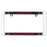 Wholesale-Chicago Blackhawks Lic Plt Frame Metal Thin Rim Value