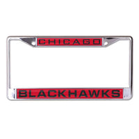 Wholesale-Chicago Blackhawks Lic Plt Frame S/L Printed