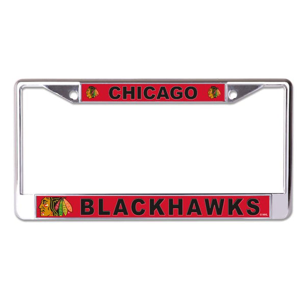 Wholesale-Chicago Blackhawks MEGA Lic Plt Frame S/L Printed