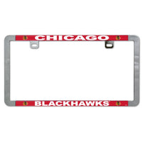 Wholesale-Chicago Blackhawks Metal Lic. Plate Frame Slim