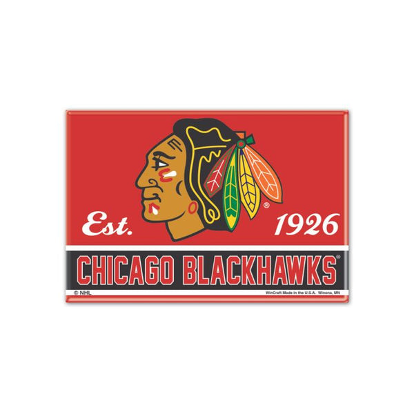 Wholesale-Chicago Blackhawks Metal Magnet 2.5" x 3.5"