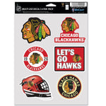 Wholesale-Chicago Blackhawks Multi Use 6 FAN PACK