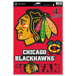 Wholesale-Chicago Blackhawks Multi-Use Decal 11" x 17"