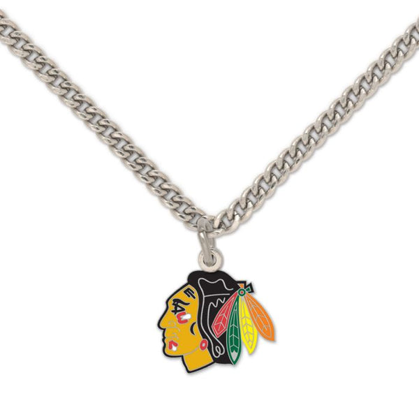 Wholesale-Chicago Blackhawks Necklace w/Charm Clamshell